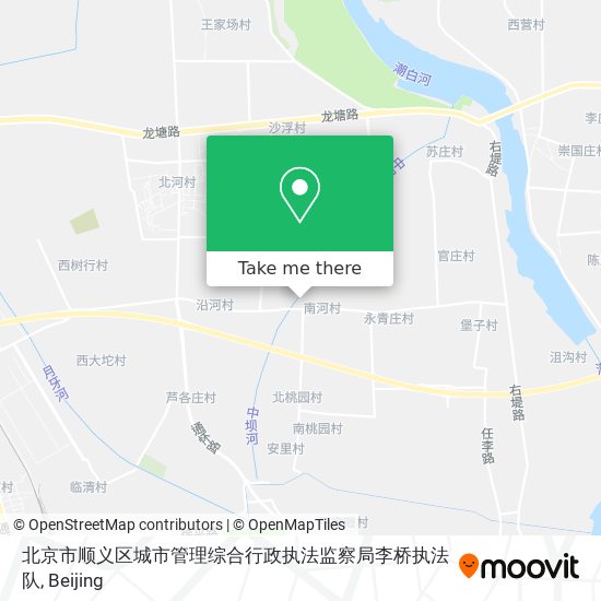 北京市顺义区城市管理综合行政执法监察局李桥执法队 map