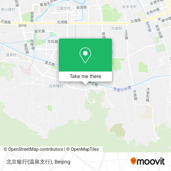 北京银行(温泉支行) map