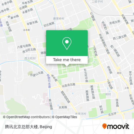 腾讯北京总部大楼 map
