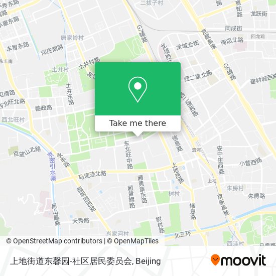 上地街道东馨园-社区居民委员会 map