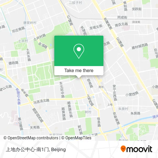 上地办公中心-南1门 map