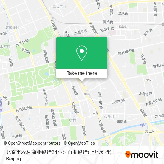北京市农村商业银行24小时自助银行(上地支行) map