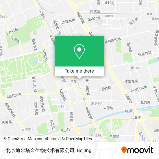 北京迪尔塔金生物技术有限公司 map