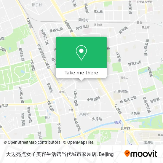 天边亮点女子美容生活馆当代城市家园店 map