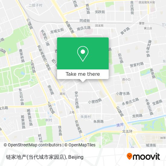 链家地产(当代城市家园店) map