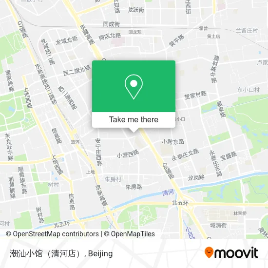 潮汕小馆（清河店） map