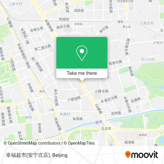 幸福超市(安宁庄店) map