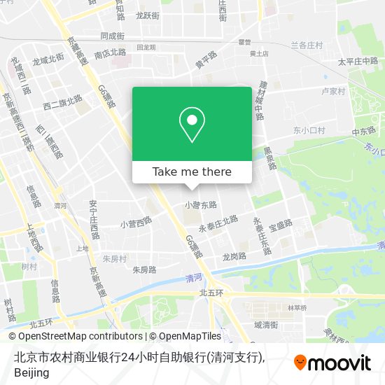 北京市农村商业银行24小时自助银行(清河支行) map