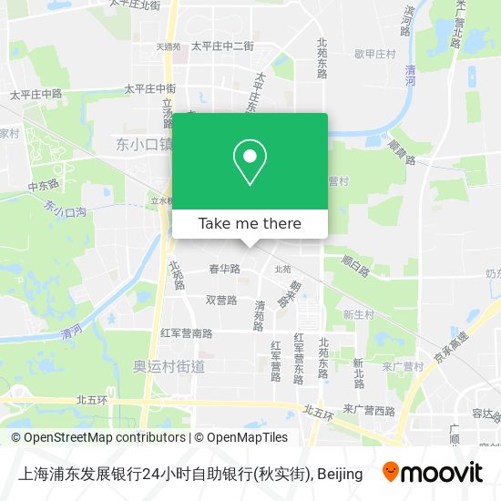 上海浦东发展银行24小时自助银行(秋实街) map