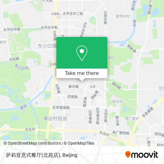 萨莉亚意式餐厅(北苑店) map