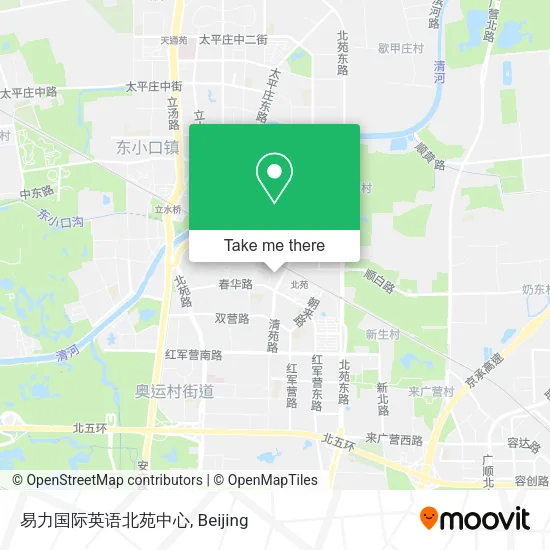 易力国际英语北苑中心 map