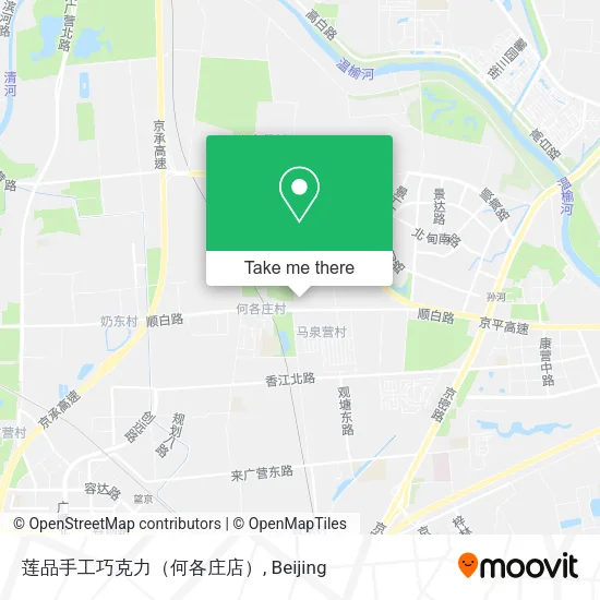 莲品手工巧克力（何各庄店） map