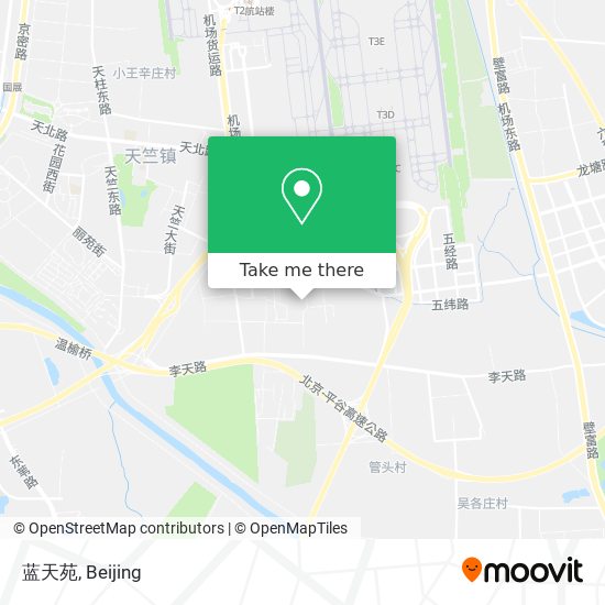 蓝天苑 map