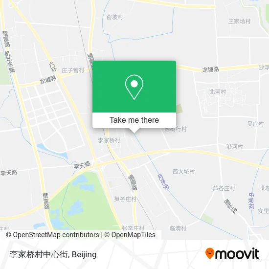 李家桥村中心街 map