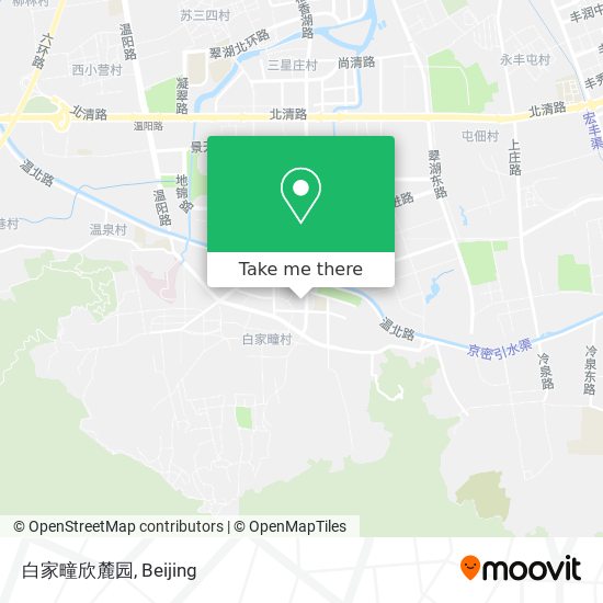 白家疃欣麓园 map