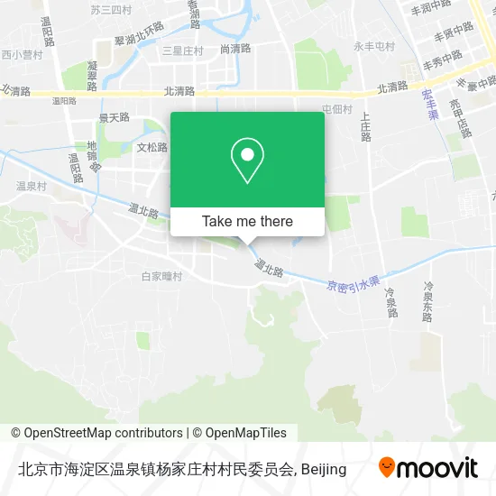 北京市海淀区温泉镇杨家庄村村民委员会 map