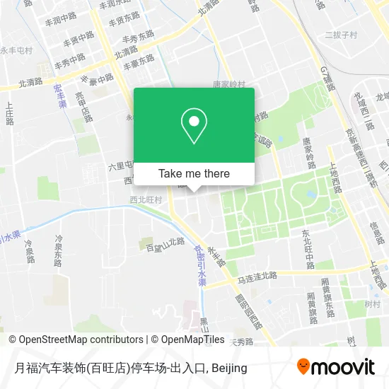 月福汽车装饰(百旺店)停车场-出入口 map