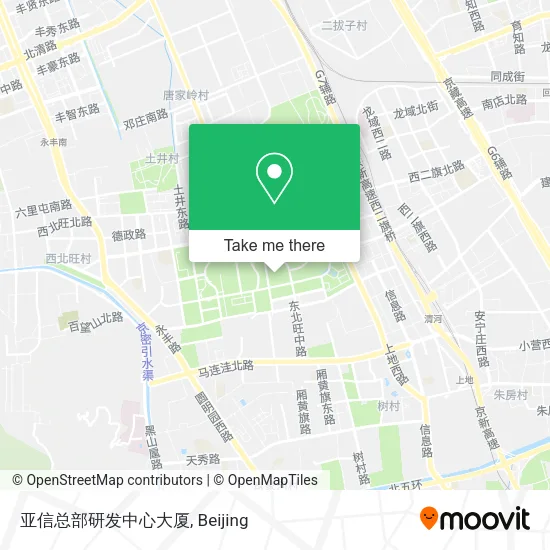 亚信总部研发中心大厦 map