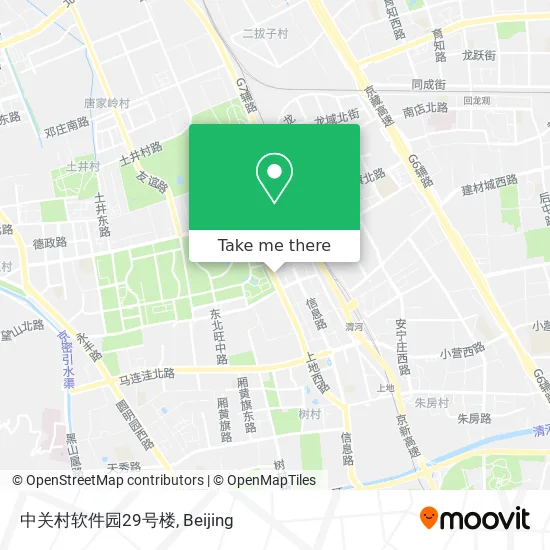 中关村软件园29号楼 map