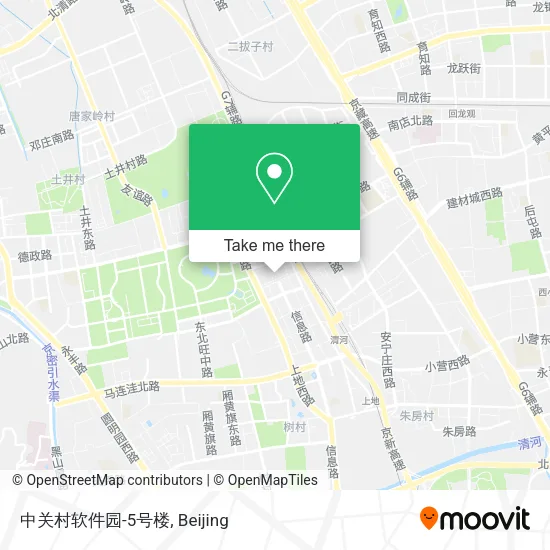 中关村软件园-5号楼 map