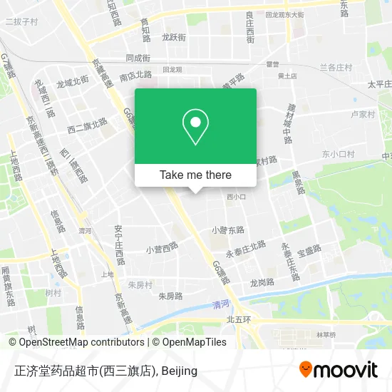 正济堂药品超市(西三旗店) map