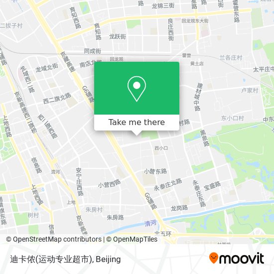 迪卡侬(运动专业超市) map