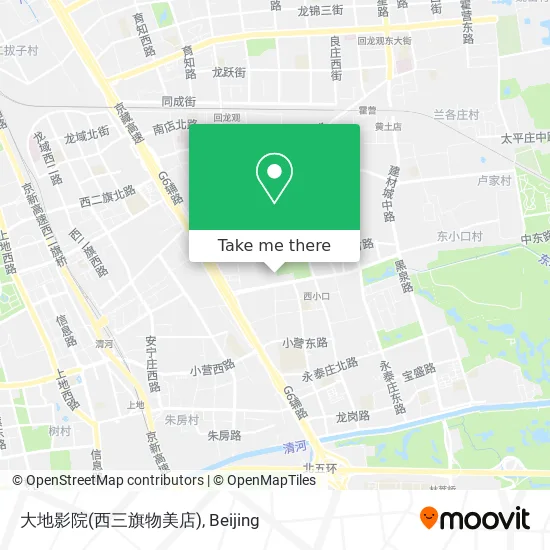 大地影院(西三旗物美店) map