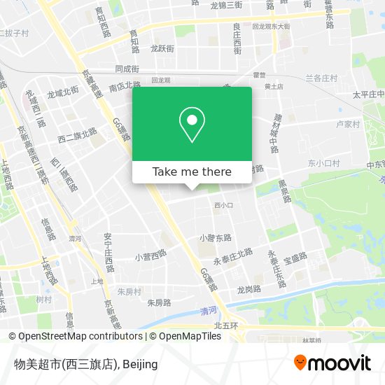物美超市(西三旗店) map
