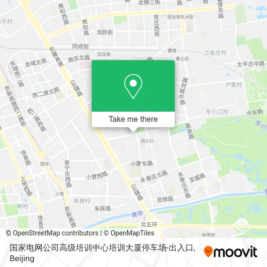 国家电网公司高级培训中心培训大厦停车场-出入口 map