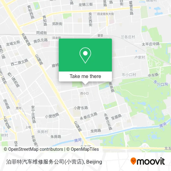 泊菲特汽车维修服务公司(小营店) map