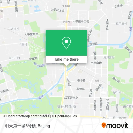 明天第一城6号楼 map