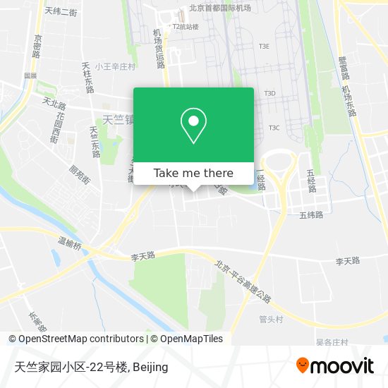 天竺家园小区-22号楼 map