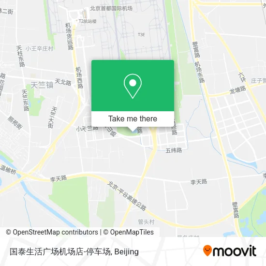 国泰生活广场机场店-停车场 map