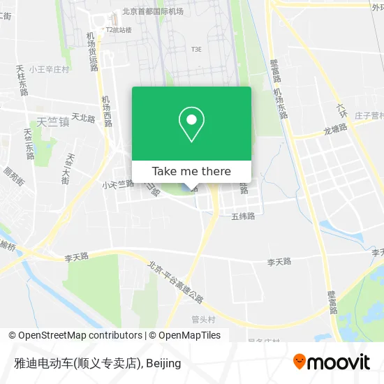 雅迪电动车(顺义专卖店) map