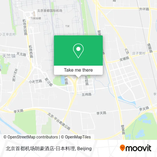 北京首都机场朗豪酒店-日本料理 map