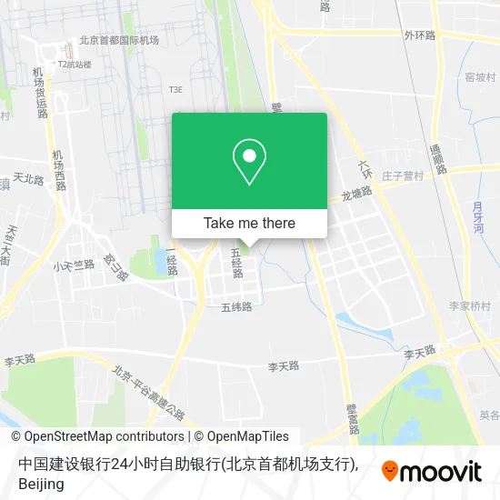 中国建设银行24小时自助银行(北京首都机场支行) map