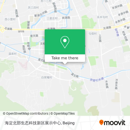 海淀北部生态科技新区展示中心 map