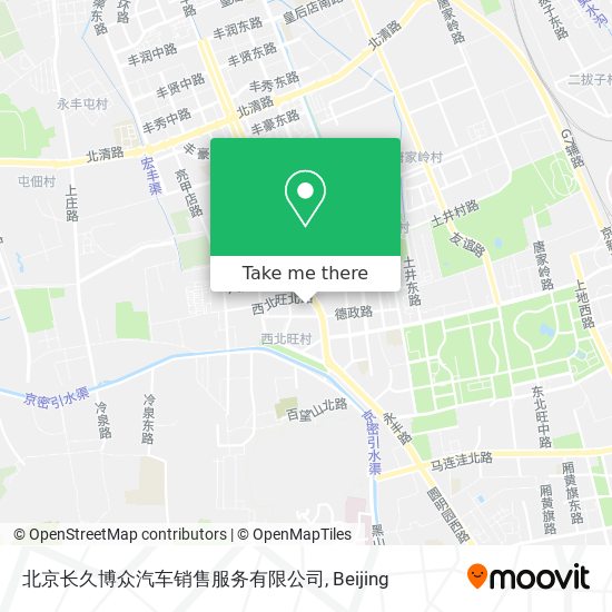 北京长久博众汽车销售服务有限公司 map