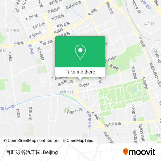 百旺绿谷汽车园 map