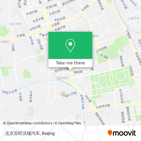 北京百旺沃瑞汽车 map
