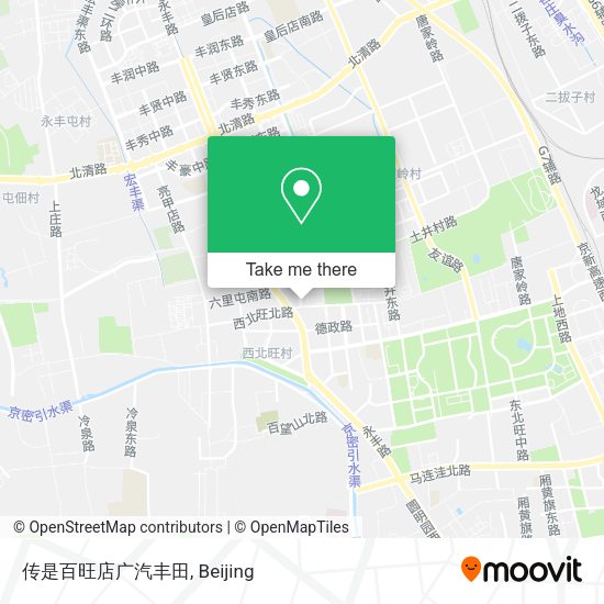 传是百旺店广汽丰田 map