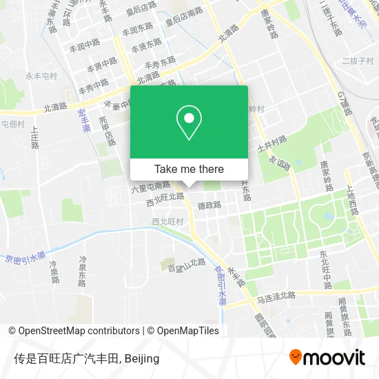 传是百旺店广汽丰田 map