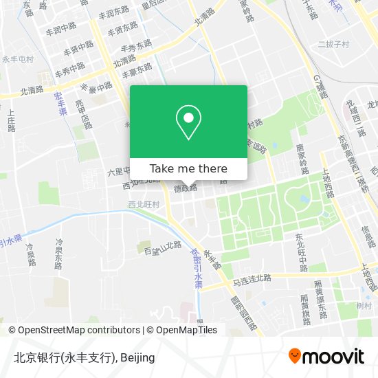 北京银行(永丰支行) map