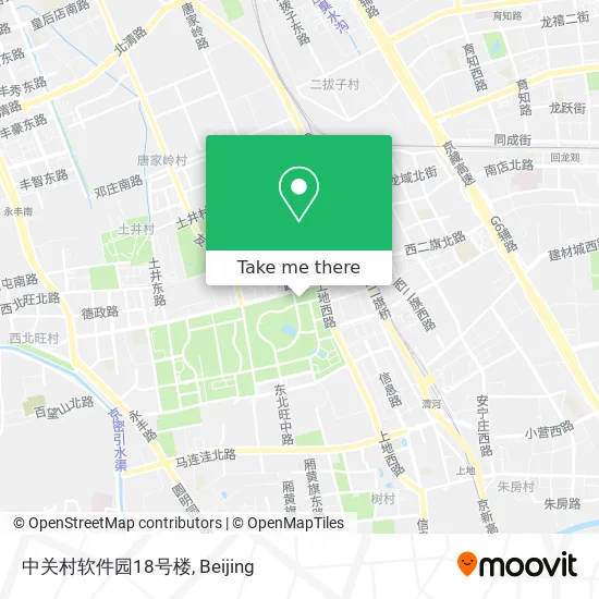 中关村软件园18号楼 map