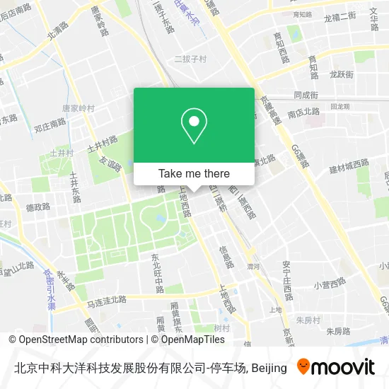 北京中科大洋科技发展股份有限公司-停车场 map