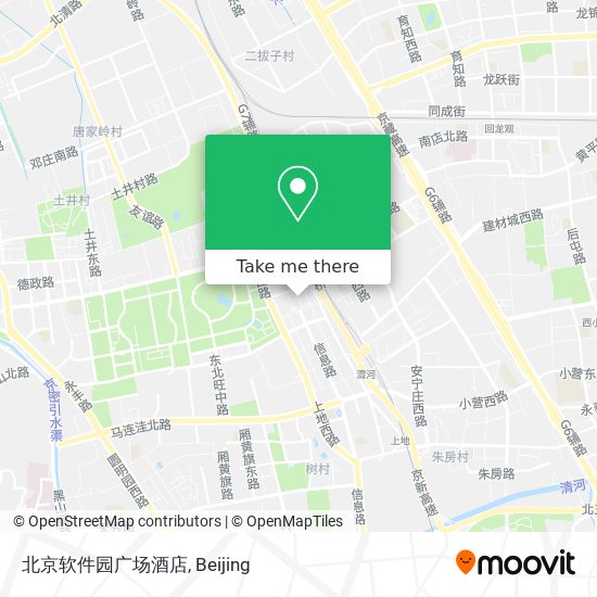 北京软件园广场酒店 map