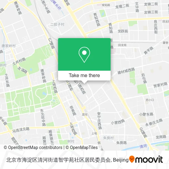 北京市海淀区清河街道智学苑社区居民委员会 map