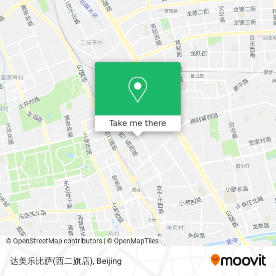 达美乐比萨(西二旗店) map