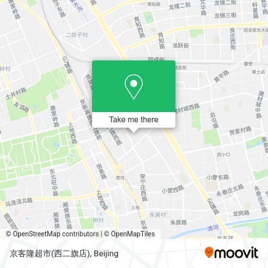 京客隆超市(西二旗店) map