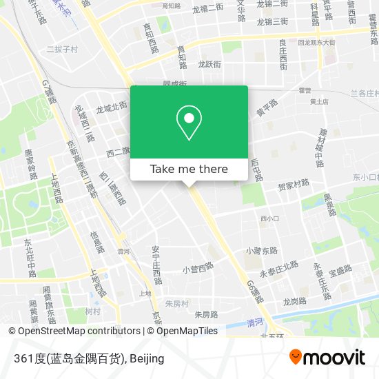 361度(蓝岛金隅百货) map
